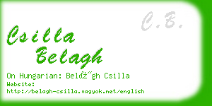 csilla belagh business card